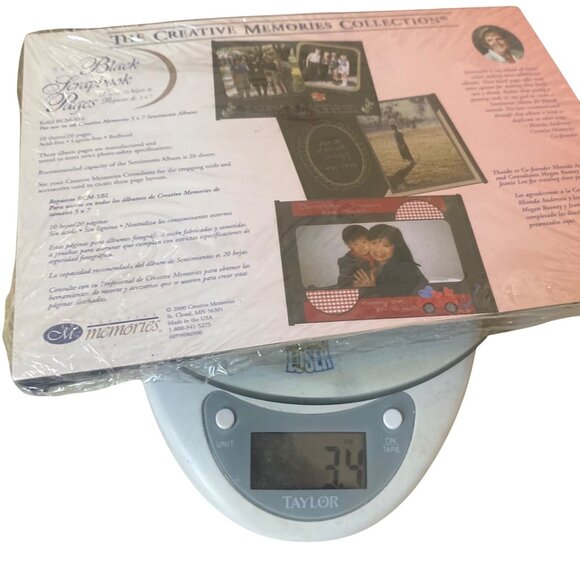 Creative Memories Black Scrapbook Refill Pages 5x7 Photos For Sentiments Album - Picture 3 of 3